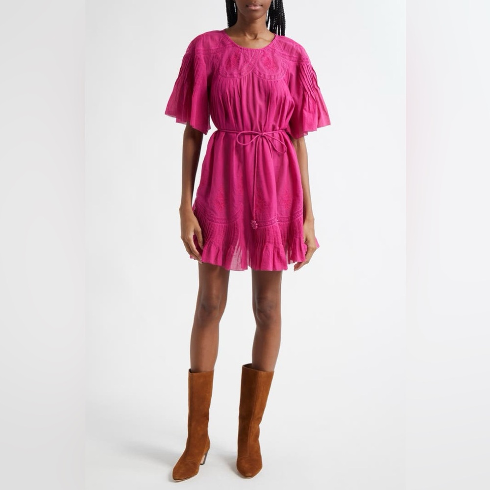 Farm RIO, Lace Detail Cotton Minidress, NWT, Size S